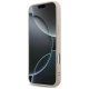 Guess iPhone 17 Pro Max vāciņš Leather 4G Triangle Strass MagSafe, rozā