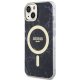 Guess iPhone 14 Case Marble MagSafe, Black