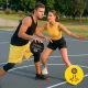 4Fizjo Falcon Basketball, Size 7, Black