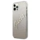 Guess iPhone 12 Pro Max Case Glitter Gradient Script, Gold