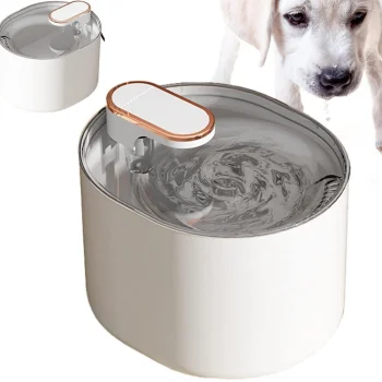 Automatic Pet Water Fountain for Cats and Dogs, 3L, White