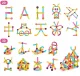 Magnetic Magic Blocks Bricks Balls Educational Building Toy, 84 pcs.