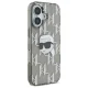 Karl Lagerfeld iPhone 16 Case IML Karl Head Electroplated, Black