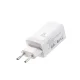 Joyroom JR-TG10 65W GaN 2x USB-C + USB-A Wall Charger with USB-C Cable, White
