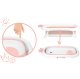 Ricokids RK-280 Foldable Baby Bath Tub with Cushion, White/Pink