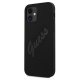 Apple iPhone 12 mini 5.4\'\' Guess Script Vintage Case Cover (GUHCP12SLSVSBK), Black