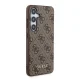 Guess Samsung Galaxy A35 Case 4G Metal Gold Logo, Brown