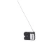 Portable Retro Radio FM AM SW, Black