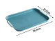 Plastic Kitchen Serving Tray, 36.5x24.5 cm