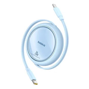 USB-C to Lightning Cable Baseus Free2Pull 20W 1m Blue