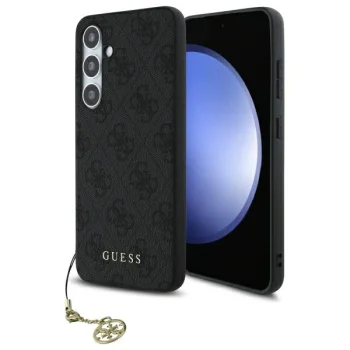 Guess 4G Charms Case for Samsung Galaxy S24 FE, Gray