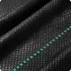 Plonos Garden Weed Control Fabric 1.6 x 100 m, 90 g/m² + 100 Pegs, Black
