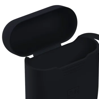 3mk Silicone Case for Apple AirPods 2, Black