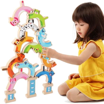Bakalu Balancing Dogs Wooden Skill Game