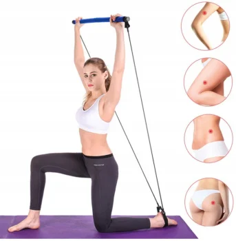 Pilates Training Bar with Resistance Bands