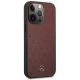 Mercedes Leather Stars Pattern Case for iPhone 13 Pro / 13, Red