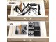 Two-Tier Cutlery Drawer Organizer, Grey