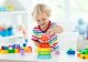 Educational Pyramid Tower Building Blocks Montessori Sensory Puzzle, 7 elements