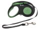 Strong automatic retractable dog leash with lock, 5m, up to 15kg, green