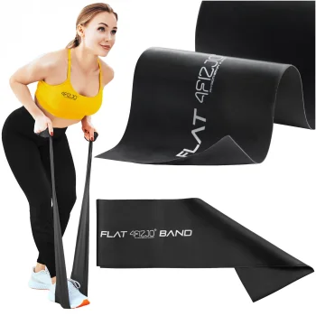 4Fizjo Flat Band Rehabilitation Band 12-15 kg, Black