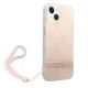 Guess 4G Print Strap Case for iPhone 14 Plus, Pink