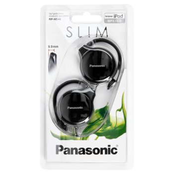 Panasonic RP-HS46 aiz auss aizliekamas austiņas, melnas
