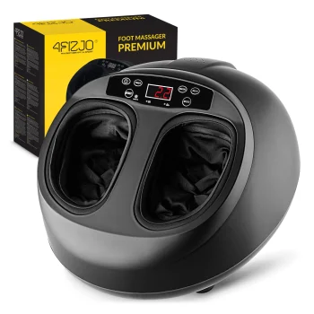 4Fizjo Premium Electric Foot Massager, Black