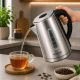 Electric Kettle 1.7L 1850-2200W, Stainless Steel, Silver