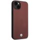 BMW iPhone 14 vāciņš BMHCP14S22RFGR Leather Diamond Pattern Bordo