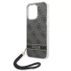 Guess 4G Print Strap Case for iPhone 14 Pro, Black