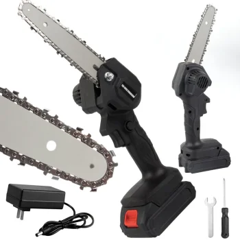 Cordless Mini Chainsaw 6", 21V, 1.5 Ah, Black