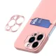 Hurtel iPhone 14 Pro Max Leather Stand Case with Card Slot, Pink