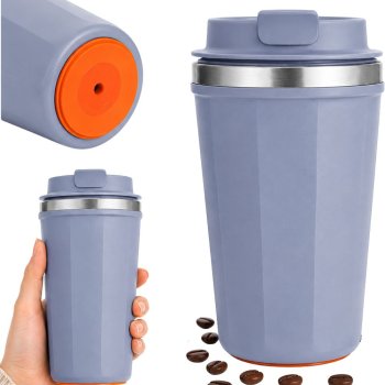Anti-Spill Thermal Mug with Suction Cup, 380ml, Blue