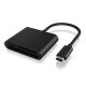 Icy Box IB-CR301-C3 Type-C USB 3.0 Multi Card Reader, Black