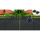 Plonos Shading Net 1.5x50m 110g/m² with 50 Clips, Grey