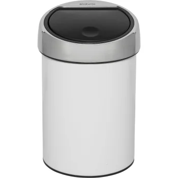 Brabantia Touch Bin Waste Bin, 3 L, White