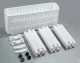 Leobert Mobile Shelving Unit on Wheels, 3 Shelves, White