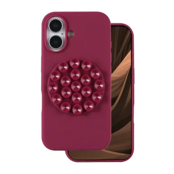 TFO Silicone Stick Case for iPhone 16 6.1", Burgundy