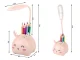 Kids LED Night Light with Organizer and Phone Stand, Pink