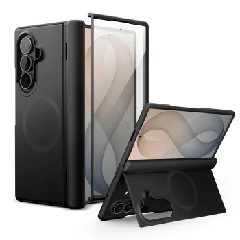 Tech-Protect Kevlar Aura MagSafe dėklas Samsung Galaxy Z Fold 8 Ultra, juodas