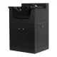 Portable Barber Wash Basin Gabbiano BB06, Black