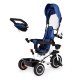 ECOTOYS 3-in-1 Kids Tricycle with 360° Rotating Seat, Blue