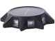 Solar garden light with ground stake and dusk sensor