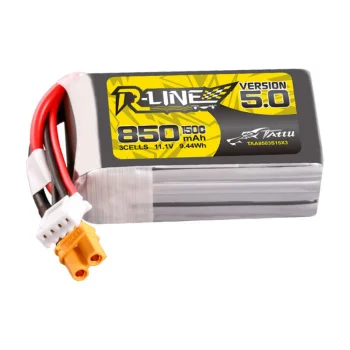 Tattu R-Line Version 5.0 LiPo Battery 850mAh 3S 11.1V 150C XT30