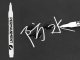 Waterproof White Permanent Marker for Tires, Glass, and Steel