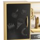 Children\'s Wooden Kitchen with Refrigerator and Chalkboard LULILO, Gold