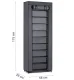 Massido Textile Shoe Cabinet 10 Shelves, Graphite