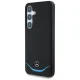 Mercedes Leather Contrasted Blue MagSafe Case for Samsung Galaxy S25, Black