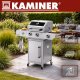Gas Grill 2+1 10kW Kaminer Varen 3.0 with Cast Iron Grate