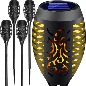 Gardlov Solar Garden Lights Torches, 4 pcs